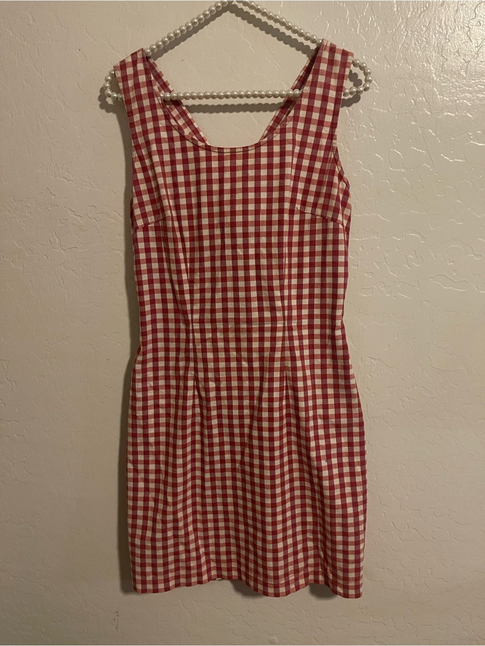 Vintage Dianne B. Gingham Dress Criss Cross S